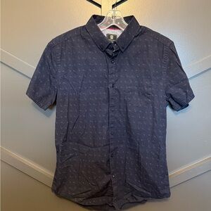 🎄Men's Navy Blue Short Sleeve Shirt
